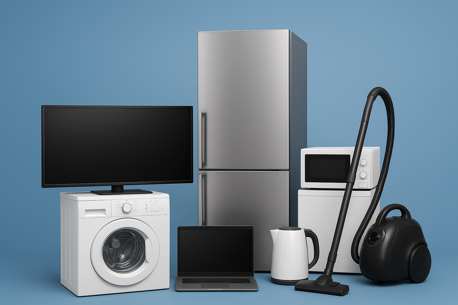 Современная техника на светлом фоне